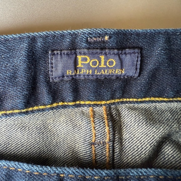 Polo Ralph Lauren Jeans The Sullivan Slim Size 40X30 Distressed Dark Wash - Picture 11 of 11